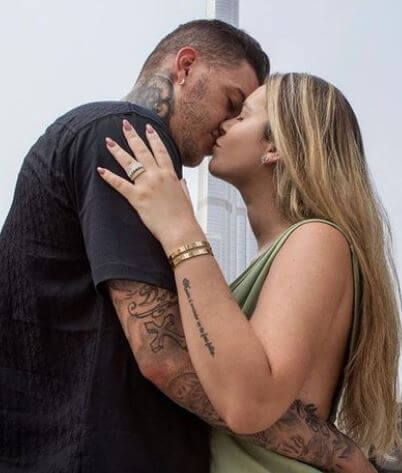 Lais Moraes with her husband Ederson in Dubai.